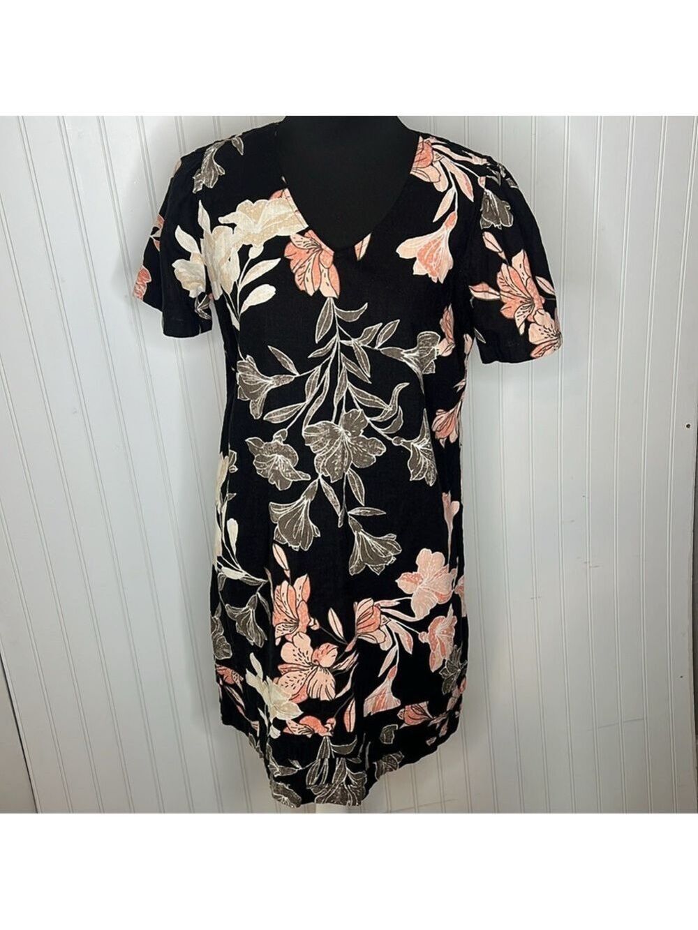 Nicole Miller Linen Blend Dress Size Medium